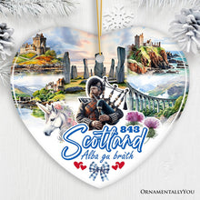 Load image into Gallery viewer, Enchanting Scotland Christmas Ornament, Celtic Culture and Heritage Edinburgh Souvenir and Gift
