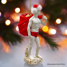 Carregar imagem no visualizador da galeria, Festive Statue of David Ornament, Unique Italian Renaissance and Michelangelo Decor
