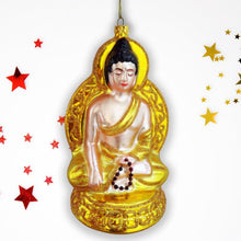 Carregar imagem no visualizador da galeria, Golden Buddha Glass Ornament

