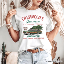 Carregar imagem no visualizador da galeria, Griswold’s Tree Farm T-Shirt, Retro Family Christmas Vacation Tee

