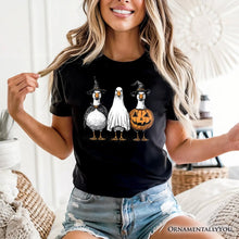 Load image into Gallery viewer, Haunting Honkers Goose T-Shirt, Funny Halloween Costumes Tee
