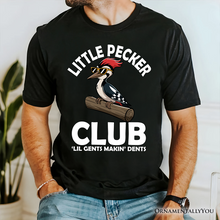 Carregar imagem no visualizador da galeria, Little Pecker Club T-Shirt, Funny Sarcastic Woodpecker Tee
