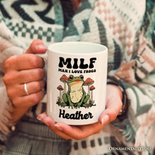 Carregar imagem no visualizador da galeria, Man I Love Frogs Personalized Mug, Mother Gift With Custom Name
