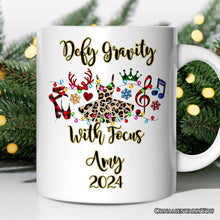 Carregar imagem no visualizador da galeria, Personalized Mug Ballet Buffalo Plaid Christmas, Dance Teacher Gift

