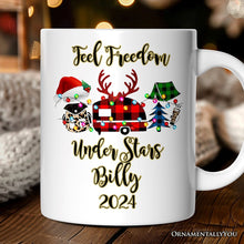 Carregar imagem no visualizador da galeria, Personalized Mug Camp Buffalo Plaid Christmas, Camping Friends Gift
