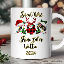 Carregar imagem no visualizador da galeria, Personalized Mug Gym Buffalo Plaid Christmas, Personal Trainer Gift
