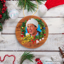 Cargar imagen en el visor de la galería, Merry Christmas Kiss My Ass Funny Clark Griswold Christmas Ornament
