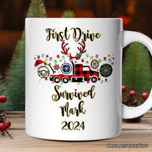 Carregar imagem no visualizador da galeria, Personalized Mug Truck Driver and Logistics Buffalo Plaid Christmas, Freight Delivery and Dispatcher Gift
