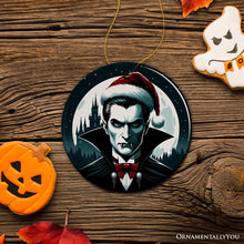 Load image into Gallery viewer, Midnight Terror Dracula Ornament, Sinister Holiday Keepsake and Halloween Tree Decor
