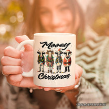 Carregar imagem no visualizador da galeria, Mooey Christmas Personalized Mug, Cow Lover Gift with Custom Name
