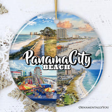 Carregar imagem no visualizador da galeria, Panama City Beach Tropical Paradise Ornament, Florida Coastal Christmas Gift and Souvenir
