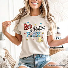 Carregar imagem no visualizador da galeria, Patriotic 4th of July Red White &amp; Proud T-Shirt, Cute Bear USA Stars Tee
