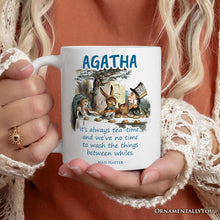 Carregar imagem no visualizador da galeria, Personalized Mug It's Always Tea Time, Vintage Alice in Mad Tea Party
