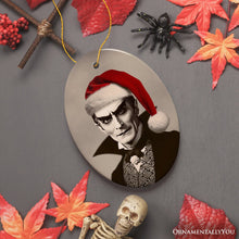 Load image into Gallery viewer, Phantom Count Dracula Ornament, Eerie Holiday Keepsake for Halloween Celebrations

