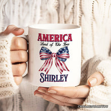 Carregar imagem no visualizador da galeria, Proud American Personalized Mug, America Gift With Custom Name
