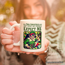 Carregar imagem no visualizador da galeria, Retro Killer Elf Christmas Personalized Mug, Funny Vintage Gift with Custom Name
