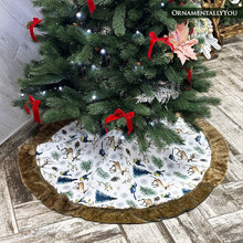 Carregar imagem no visualizador da galeria, Rustic Nature Pattern Elegant Vintage Christmas Tree Skirt
