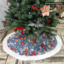 Load image into Gallery viewer, Scandinavian Forest Animal Pattern Tree Skirt
