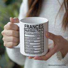Carregar imagem no visualizador da galeria, Sister Nutrition Facts Personalized Mug, Birthday Gift with Custom Name
