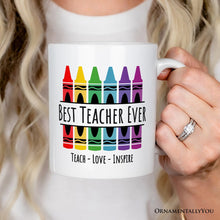 Carregar imagem no visualizador da galeria, Teacher Personalized Christmas Mug, School Theme Appreciation Gift
