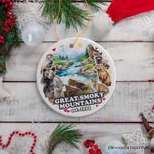 Carregar imagem no visualizador da galeria, Unique Great Smoky Mountains Handcrafted Nature Ornament, Tennessee and North Carolina National Park Souvenir

