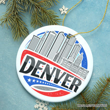 Carregar imagem no visualizador da galeria, Urban Denver Retro Colorado Ornament, Souvenir Gift
