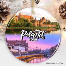 Carregar imagem no visualizador da galeria, Vibrant Poland Cultural Heritage Ornament, Eastern European Landmarks Christmas Gift and Warsaw Souvenir
