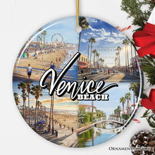 Carregar imagem no visualizador da galeria, Vibrant Venice Beach Ornament, Californian Coastal Urban Christmas Gift and Keepsake
