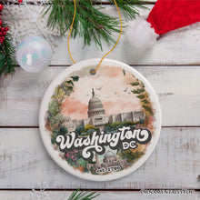 Carregar imagem no visualizador da galeria, Washington DC Vintage Capitol Building Ornament, United States Capital Gift Souvenir
