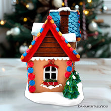Load image into Gallery viewer, Whimsically Sweet Gingerbread Home Lighted Christmas Decoration, 7&quot; LED Table Figurine Holiday Decor

