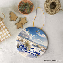 Carregar imagem no visualizador da galeria, White Sands National Park Scenic Ceramic Ornament, New Mexico Souvenir Christmas Decoration
