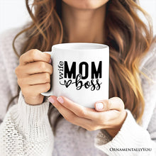 Carregar imagem no visualizador da galeria, Wife Mom Boss Personalized Mug, Empowered Gift for Mothers with Custom Name
