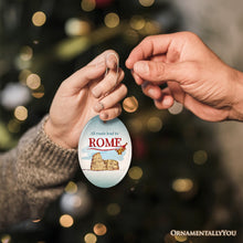 Carregar imagem no visualizador da galeria, All Roads Lead to Rome Simple and Sophisticated Ornament, Italy Travel Gift
