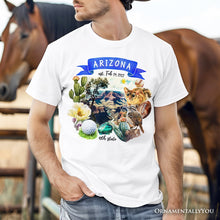 Carregar imagem no visualizador da galeria, Artistic Arizona State Themes and Landmarks T-Shirt, Tee for History and Travel Lovers
