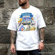 Carregar imagem no visualizador da galeria, Artistic Florida State Themes and Landmarks T-Shirt, Tee for History and Travel Lovers
