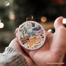 Carregar imagem no visualizador da galeria, Artistic Los Angeles Cultural Paintings Ornament, LA Traveler Gift Souvenir
