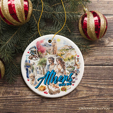 Load image into Gallery viewer, Athens Acropolis Historical Landmarks Ornament, Greek Artistic Heritage Christmas Gift and Travel Souvenir
