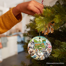 Carregar imagem no visualizador da galeria, Bronx Zoo Animal Collage Ceramic Ornament, New York City Traveler Souvenir
