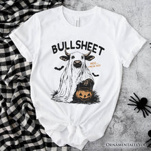 Load image into Gallery viewer, Bullsheet Halloween Bull T-Shirt, Hilarious Cow Tee for Trick-or-Treaters
