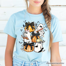 Carregar imagem no visualizador da galeria, Cute Ghost Teacher Halloween T-Shirt, Retro Boo Spooky School Tee
