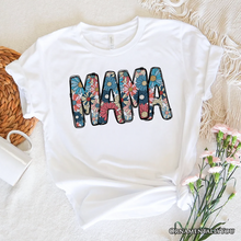 Load image into Gallery viewer, Daisy Floral Mama T-Shirt, Colorful Retro White Tee for Stylish and Cheerful Women
