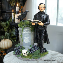 Load image into Gallery viewer, (Pre-Order) Edgar Allan Poe Handpainted 9&quot; Figurine, Horror Home Statue Decoration
