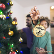 Cargar imagen en el visor de la galería, Every Journey Begins With a Dream Quote Ornament, Vintage Steamboat Willie Christmas Keepsake
