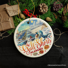 Carregar imagem no visualizador da galeria, Gulf Shores Christmas Ornament, Alabama's Coastal Souvenir and Tree Decor
