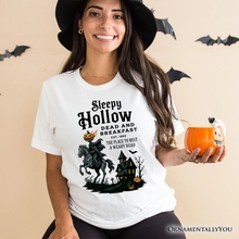 Cargar imagen en el visor de la galería, Headless Horseman Sleepy Hollow Halloween T-Shirt, Dead and Breakfast Retro Tee
