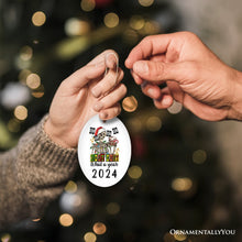 Cargar imagen en el visor de la galería, Ho Ho Ho Holy Sh*t What a Year Christmas Ornament, Funny Festive Skeleton
