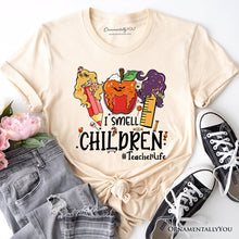 Carregar imagem no visualizador da galeria, I Smell Children Witch Teacher Life T-Shirt, Back To School Halloween Tee

