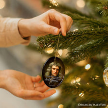 Carregar imagem no visualizador da galeria, Isaac Newton's Thoughtful Words Ornament, Bold Guess Insightful Quote Gift
