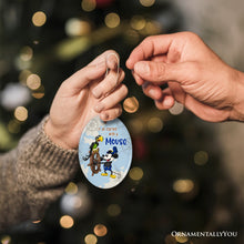 Carregar imagem no visualizador da galeria, It All Started With a Mouse Quote Ornament, Inspiring Steamboat Willie Christmas Gift
