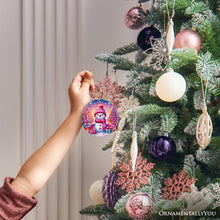 Carregar imagem no visualizador da galeria, Joyful Frost Snowman Pink Themed Ornament, Festive Winter Spirit for Holiday Gift

